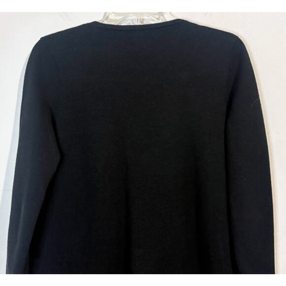 J. Crew 365 Women's Black Juliette Collarless Sweater-blazer Wool Blend Size XS - Picture 6 of 6